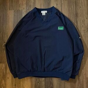 Navy blue vintage 1990 golf windbreaker  100% nylon with Branson Missouri‎ patch